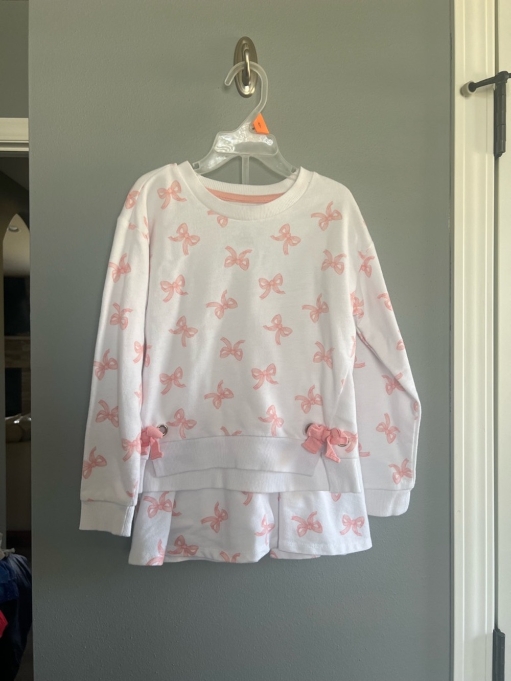 Rachel Zoe Girls' White and Pink Bow Set